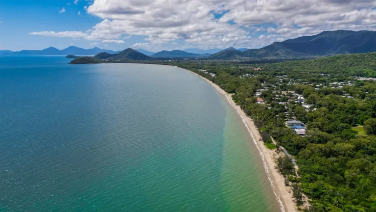 Sunny vacation Home Palm Cove Drone Shots 11