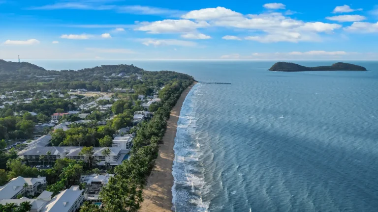 Sunny vacation Home Palm Cove Drone Shots 14