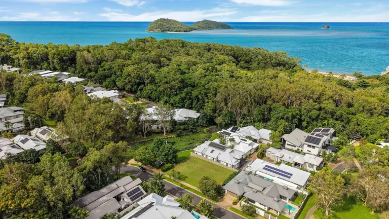 Sunny vacation Home Palm Cove Drone Shots 18