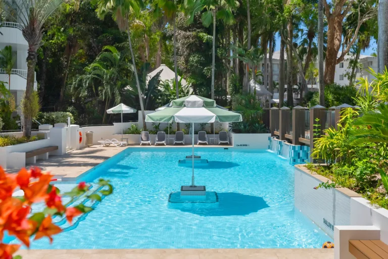 Sunny vacation Home Palm Cove Drone Shots 26