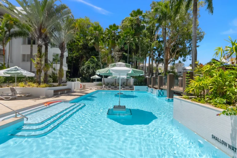 Sunny vacation Home Palm Cove Drone Shots 27